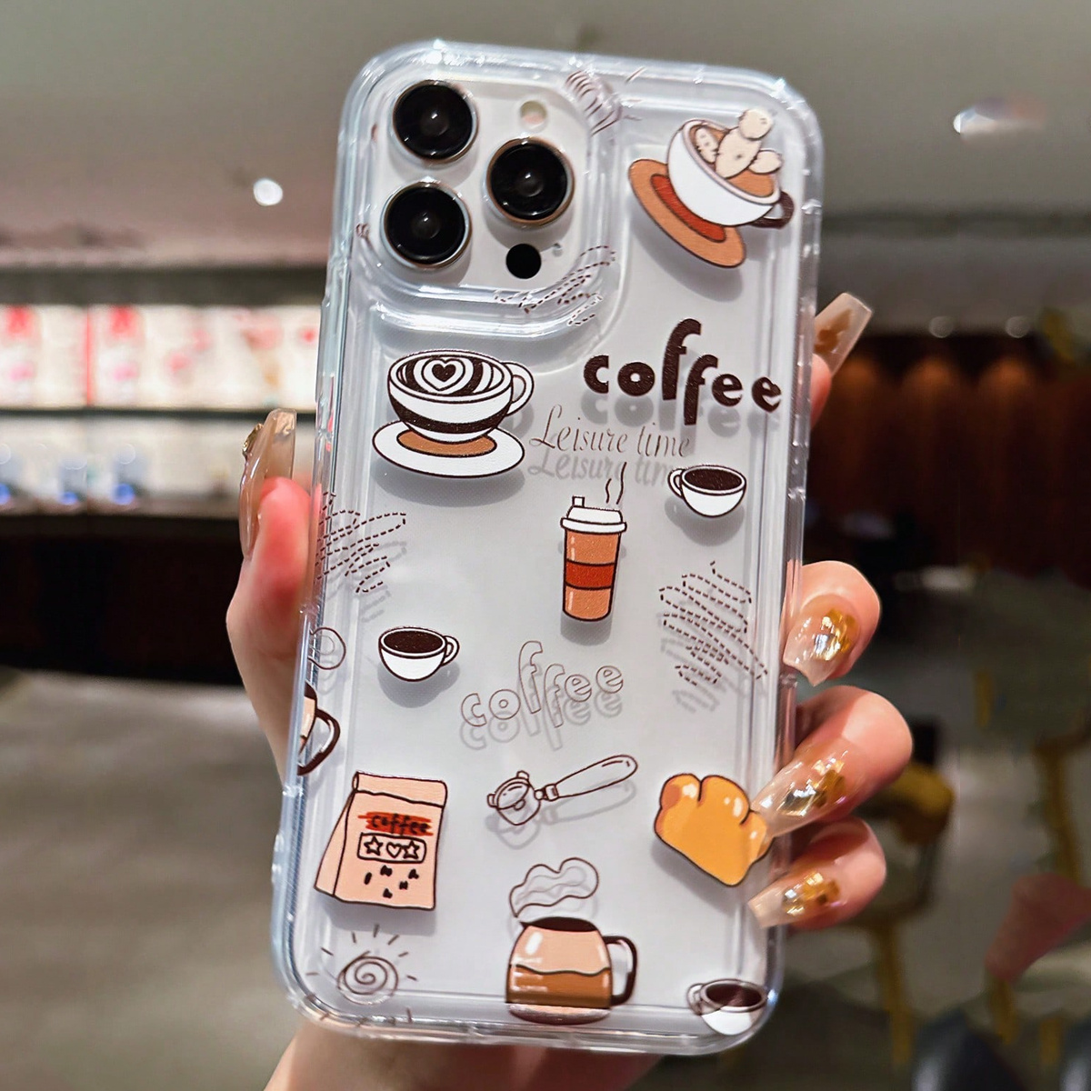 Coffee Tea Etc - Koffie Melk Thee Design Patroon TPU