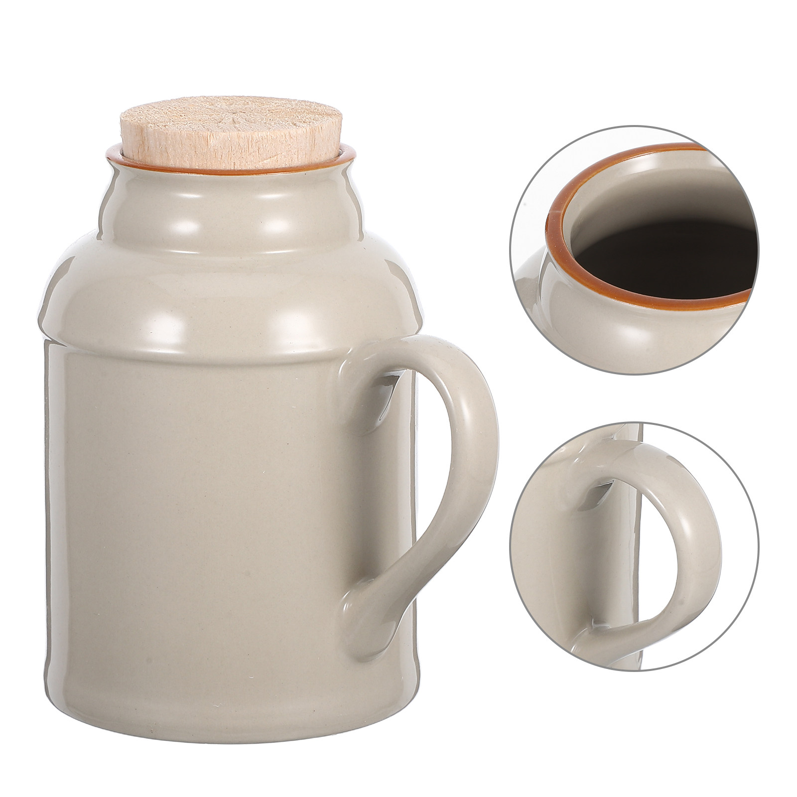 Tea And Coffee Kettle - Decoratieve vintage keramische waterkoker met deksel,