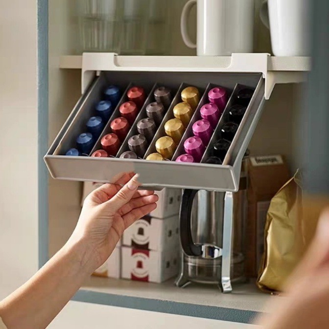 Coffee Tea Mix - Koffiecapsulehouder Capsule Koffie Theezakje Opbergrek Lade
