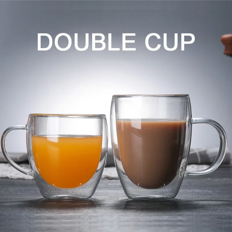 Coffee Tea Vodka - Dubbelwandige glazen koffiebeker whisky thee thermische
