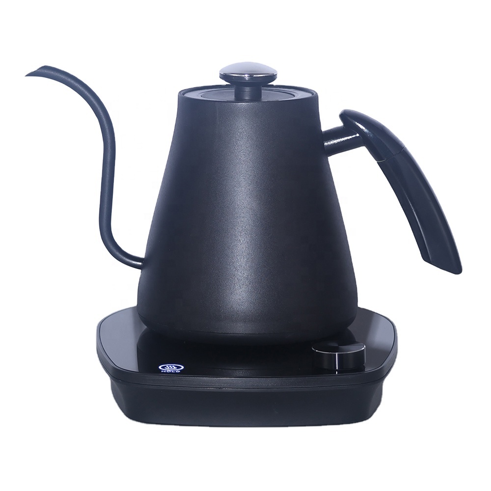 Tea And Coffee Kettle - Slimme elektrische gooseneck waterkoker met houtnerfdesign