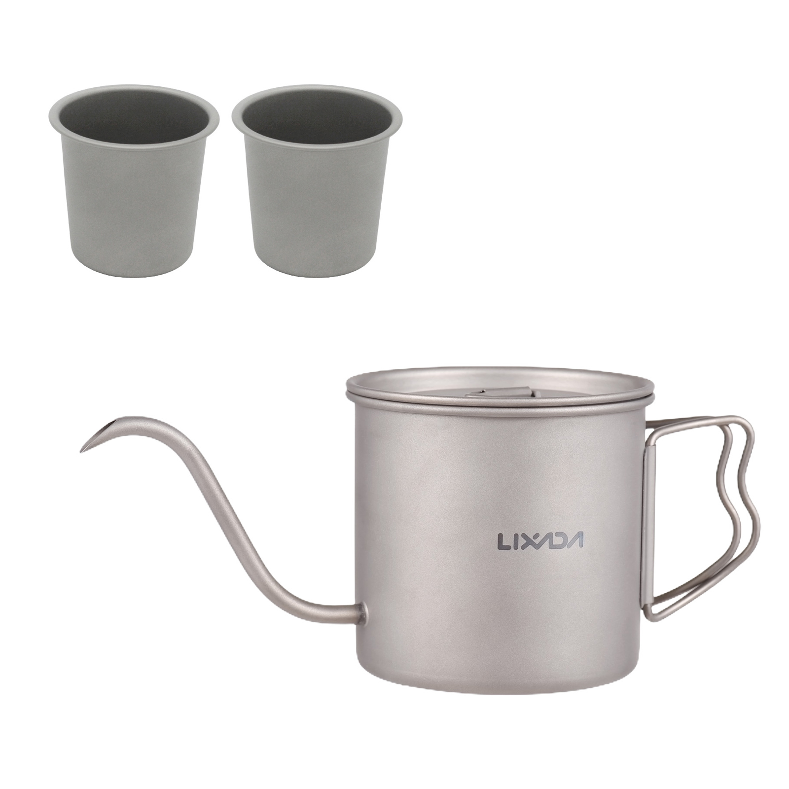 Coffee Tea Equipment - Lixada 400Ml Titanium Koffie Giet Over