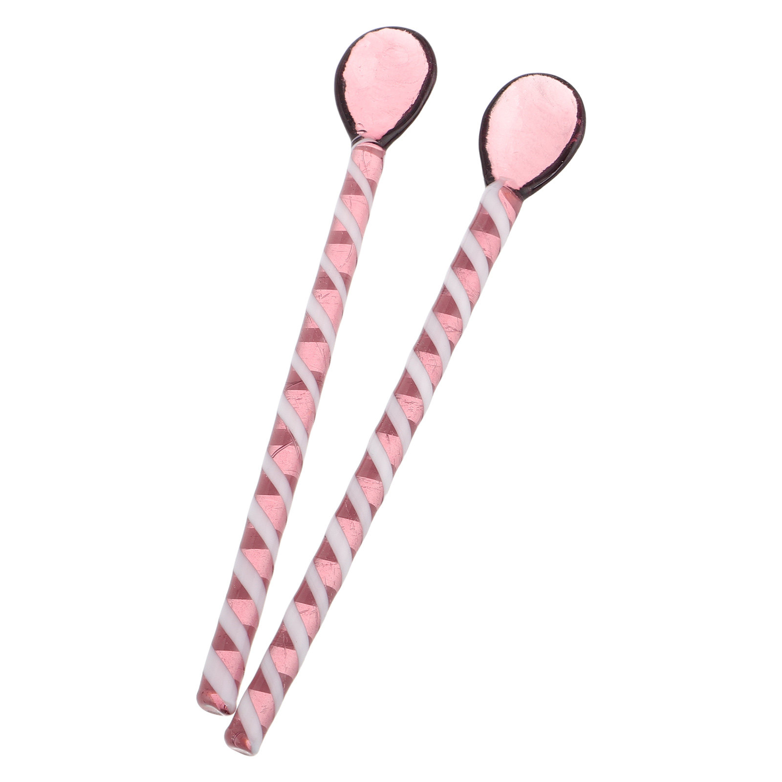 Coffee Jelly Tea - 2-delige set levendige multicolor spiraalvormige glazen