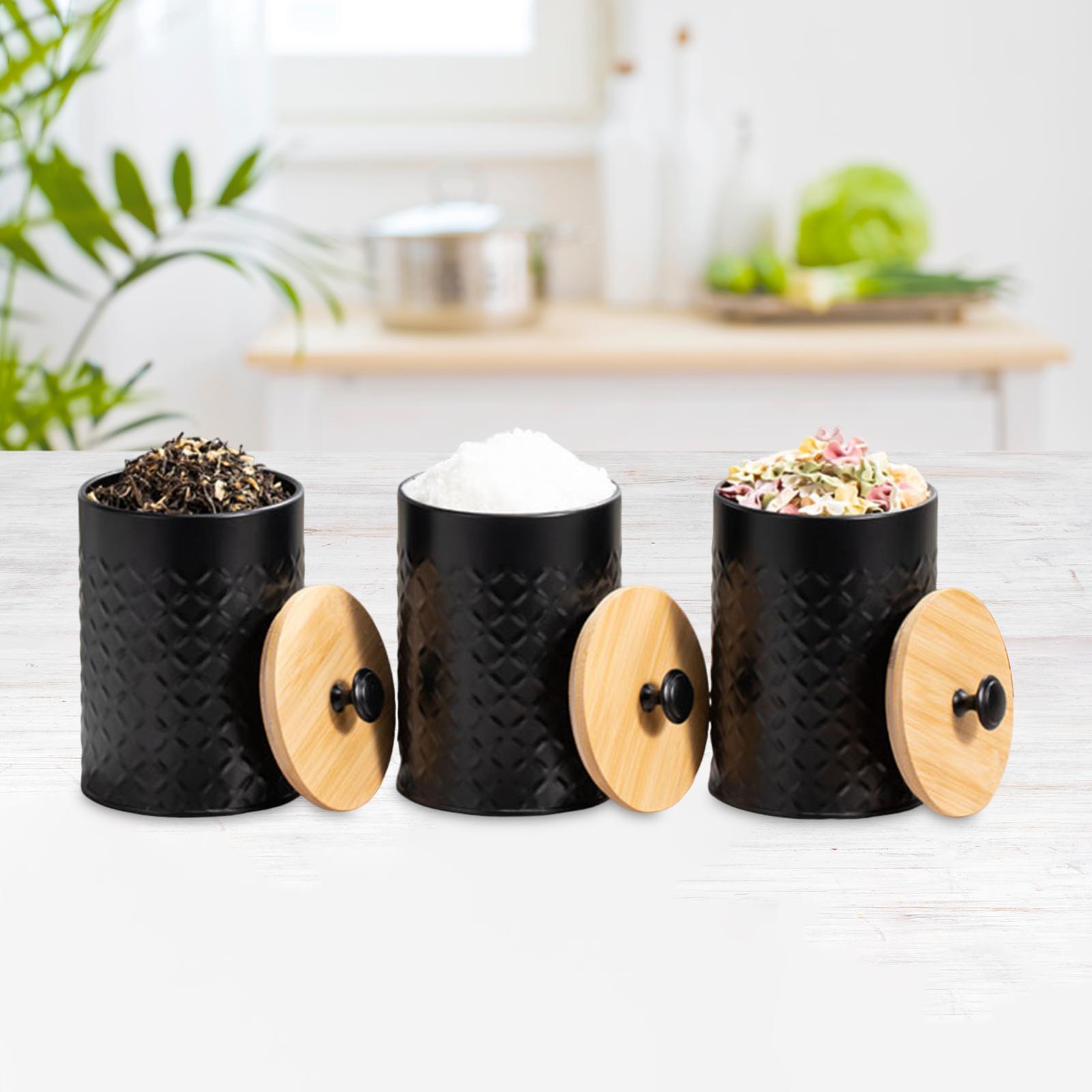 Coffee Tea And Sugar Canister Set - 3x Thee Koffie Suiker Container Set