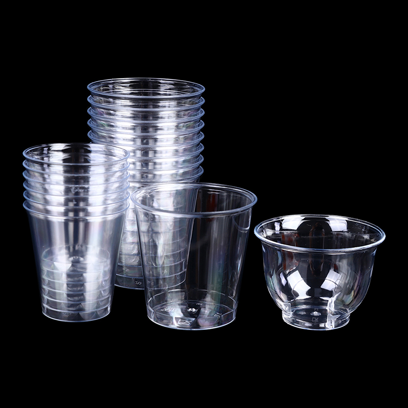 Coffee Jelly Tea - 30-50Pc Clear Plastic Wegwerp Cups Party