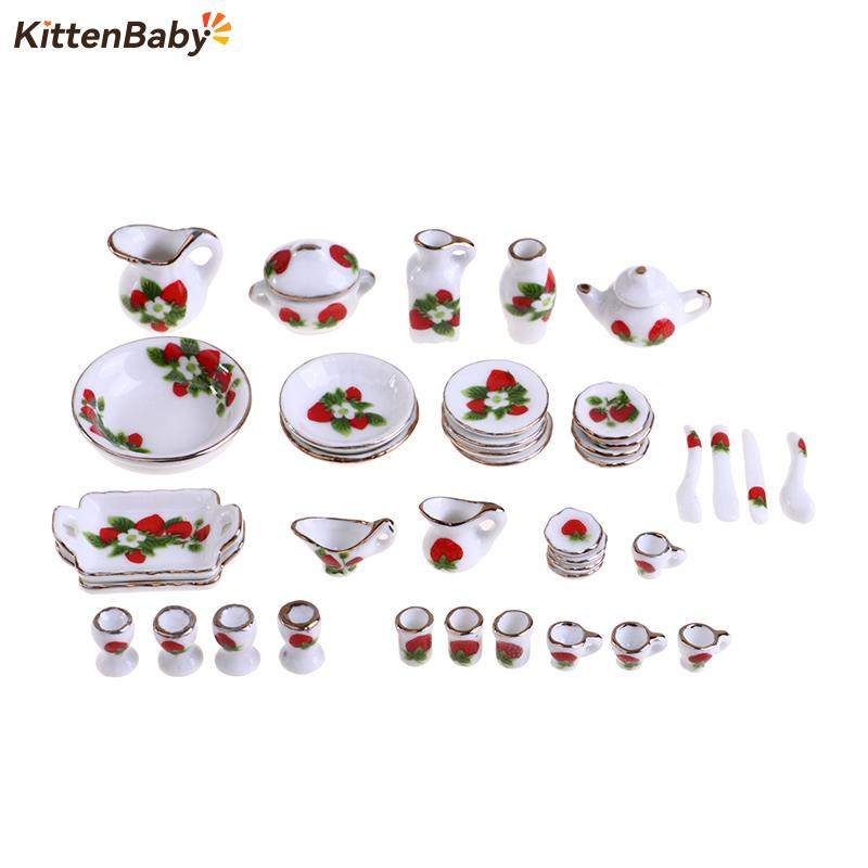 Coffee Tea Mix - 1 Set 1:12 Miniatuur Poppenhuis Bloem