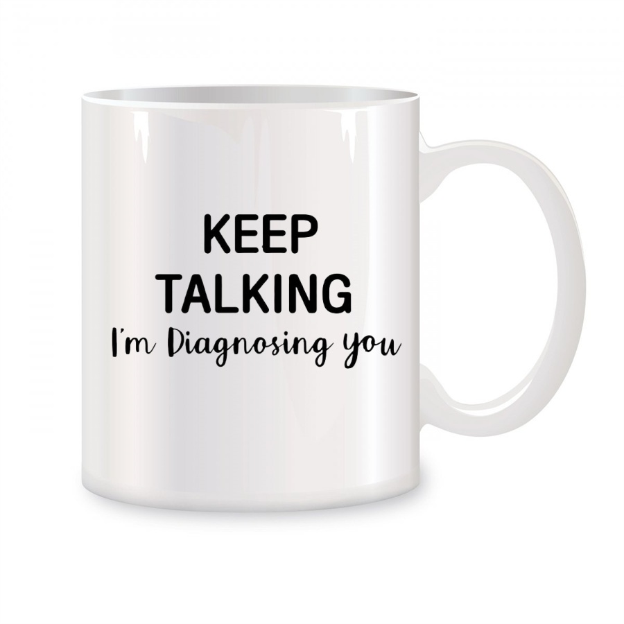 Coffee Tea Friends - Blijf praten, ik diagnosticeer je mokken