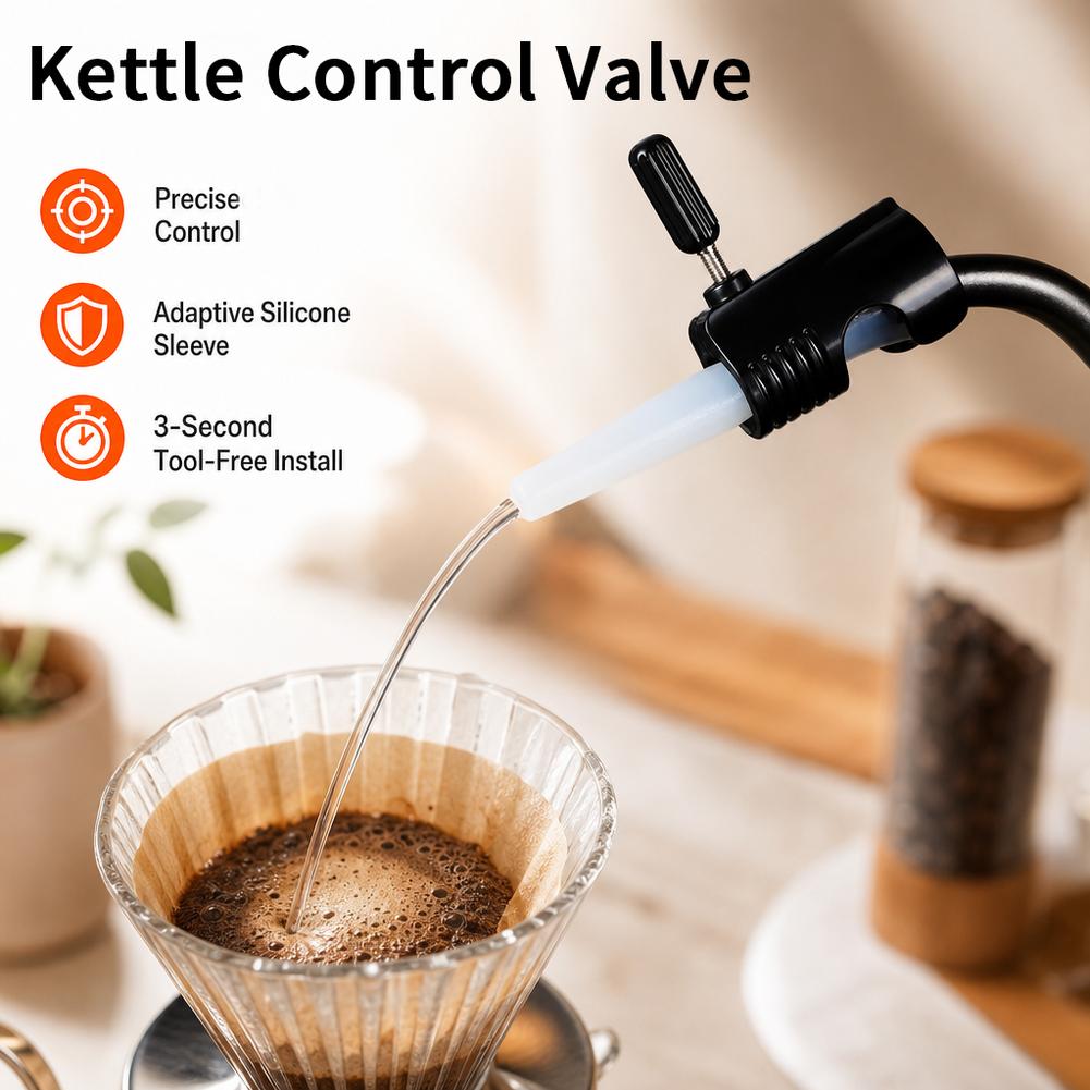 Tea And Coffee Kettle - Koffie- en theegereedschap, waterregelklep met siliconen