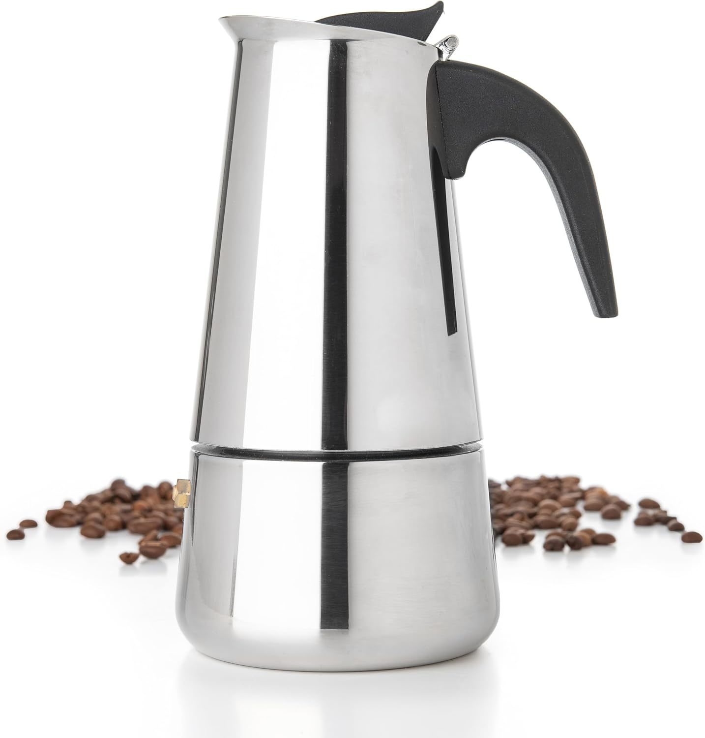 Coffee Tea Home - Mokka koffiepotten RVS espressopot met koffiekopje