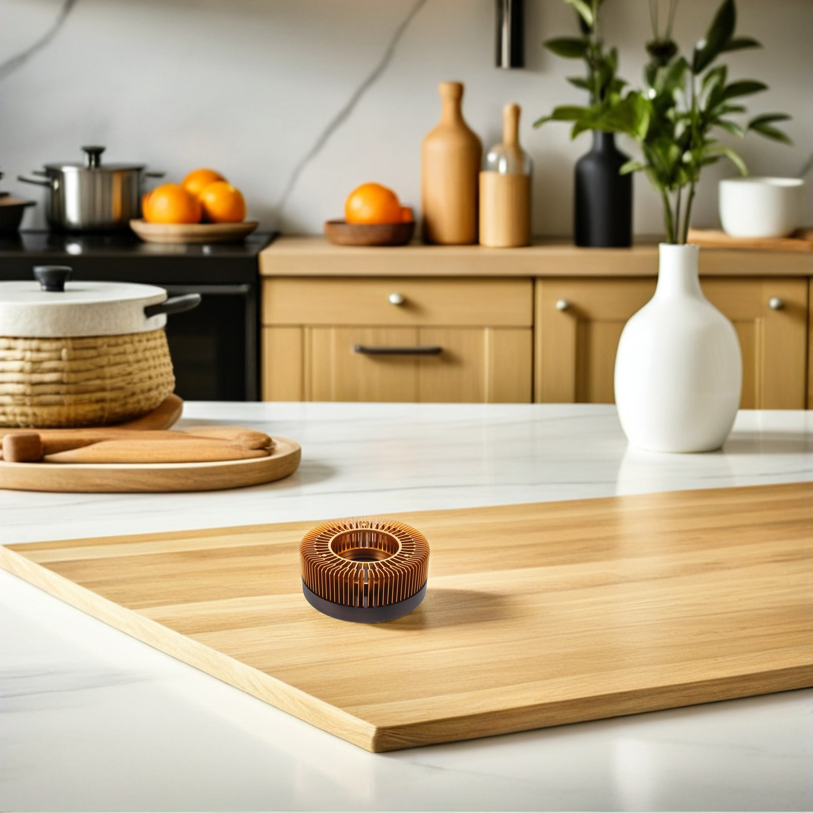 Coffee Tea Home - Gouden theepotverwarmer, aluminium theepotverwarmerstandaard voor thuis,