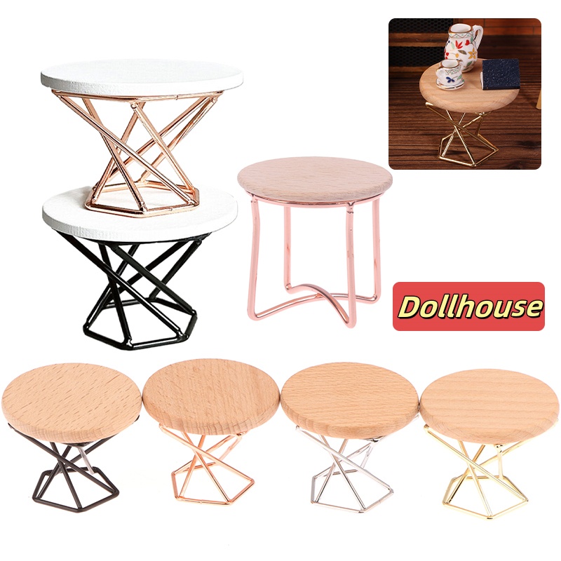 Coffee Tea Home - 1/12 Poppenhuis Simulatie Salontafel Ronde Theetafel
