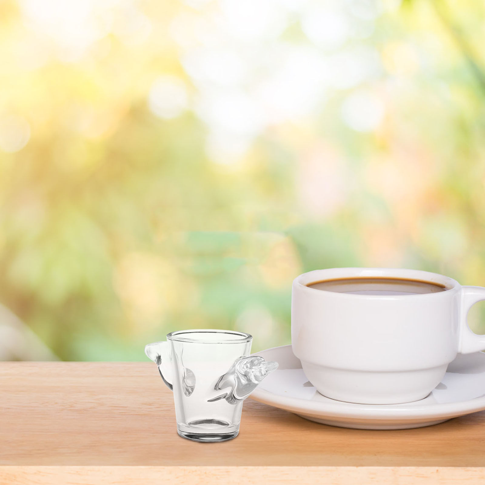 Doorzichtige mini shotglaasjes - Coffee Tea Vodka recensie en prijs