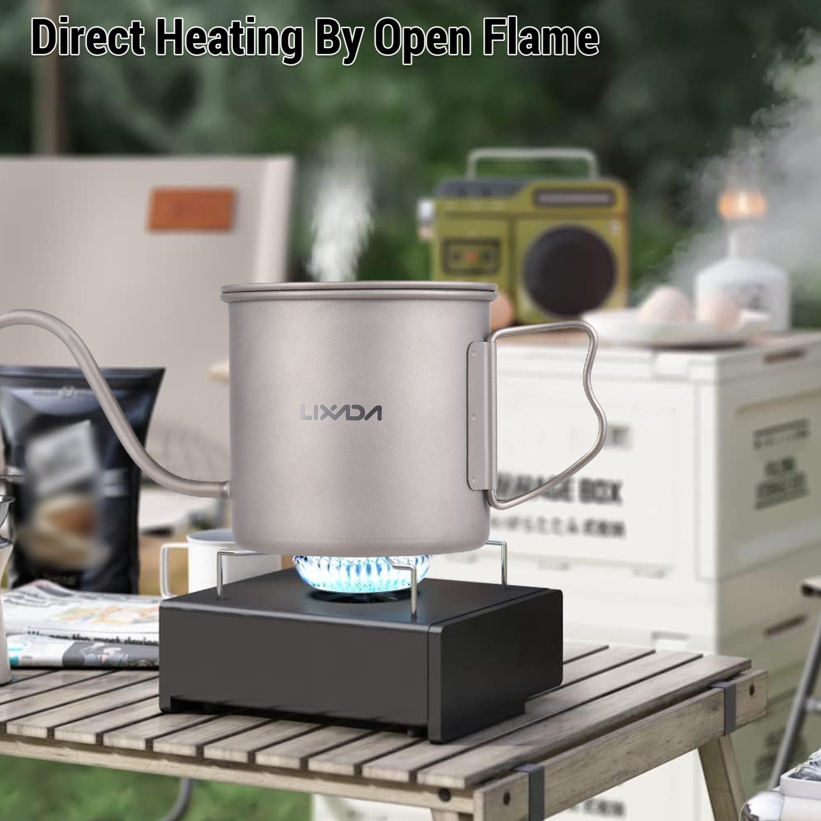 Lixada 400Ml Titanium Koffie G - Coffee Tea Equipment recensie en prijs