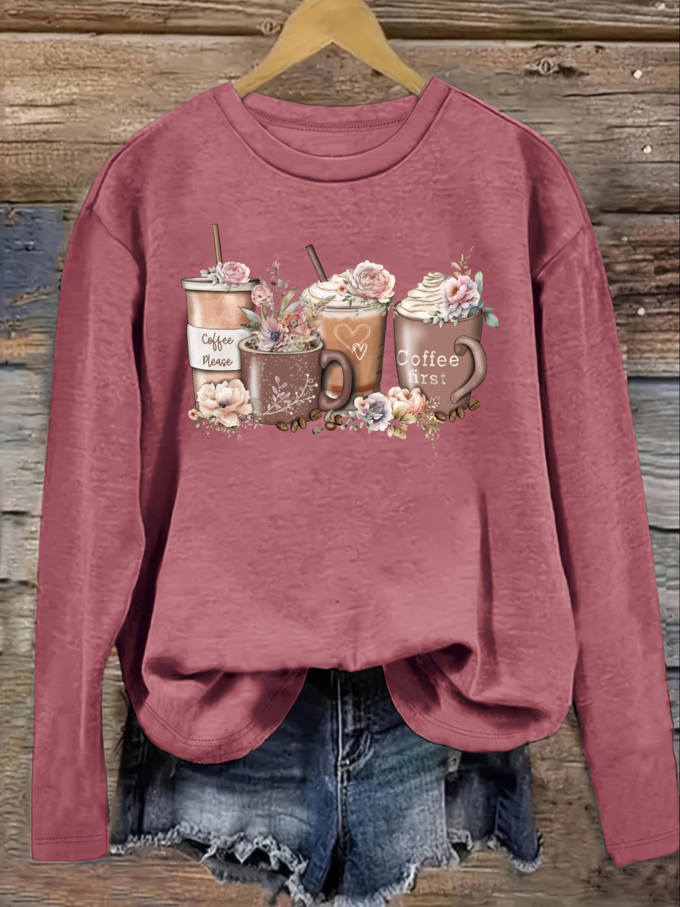 Dames Casual T-shirt met lange - Coffee & Tea Restaurant recensie en prijs