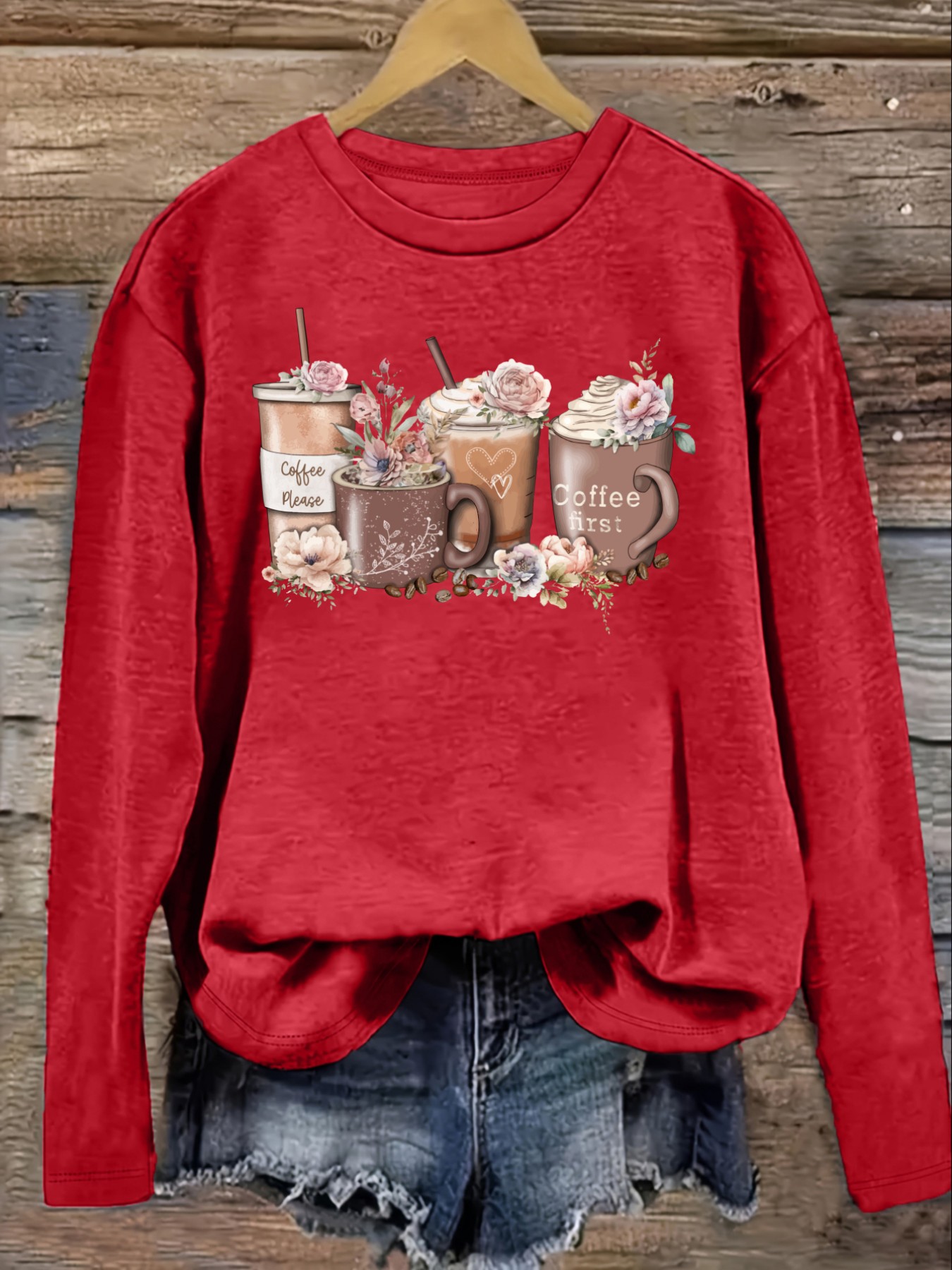 Dames Casual T-shirt met lange - Coffee & Tea Restaurant recensie en prijs