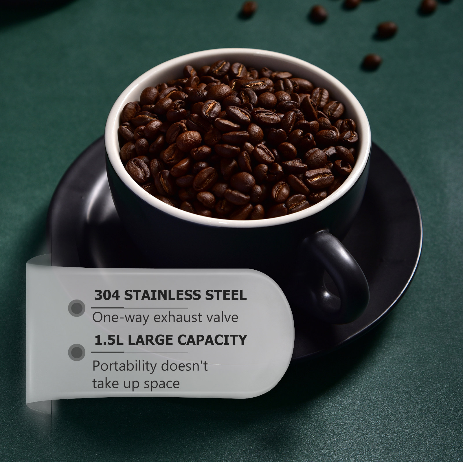 1 stuks premium roestvrijstale - Coffee Tea Bean recensie en prijs