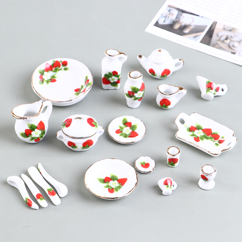 1 Set 1:12 Miniatuur Poppenhui - Coffee Tea Mix recensie en prijs