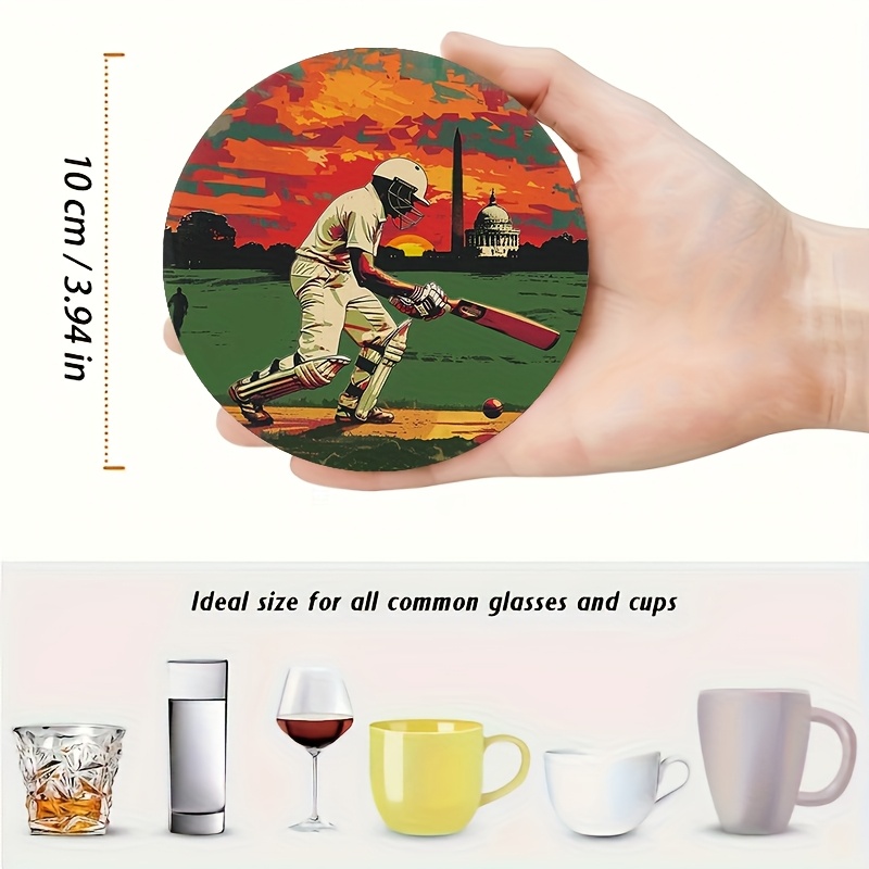 6 stuks Retro Cricket Sport Th - Coffee Tea Etc recensie en prijs