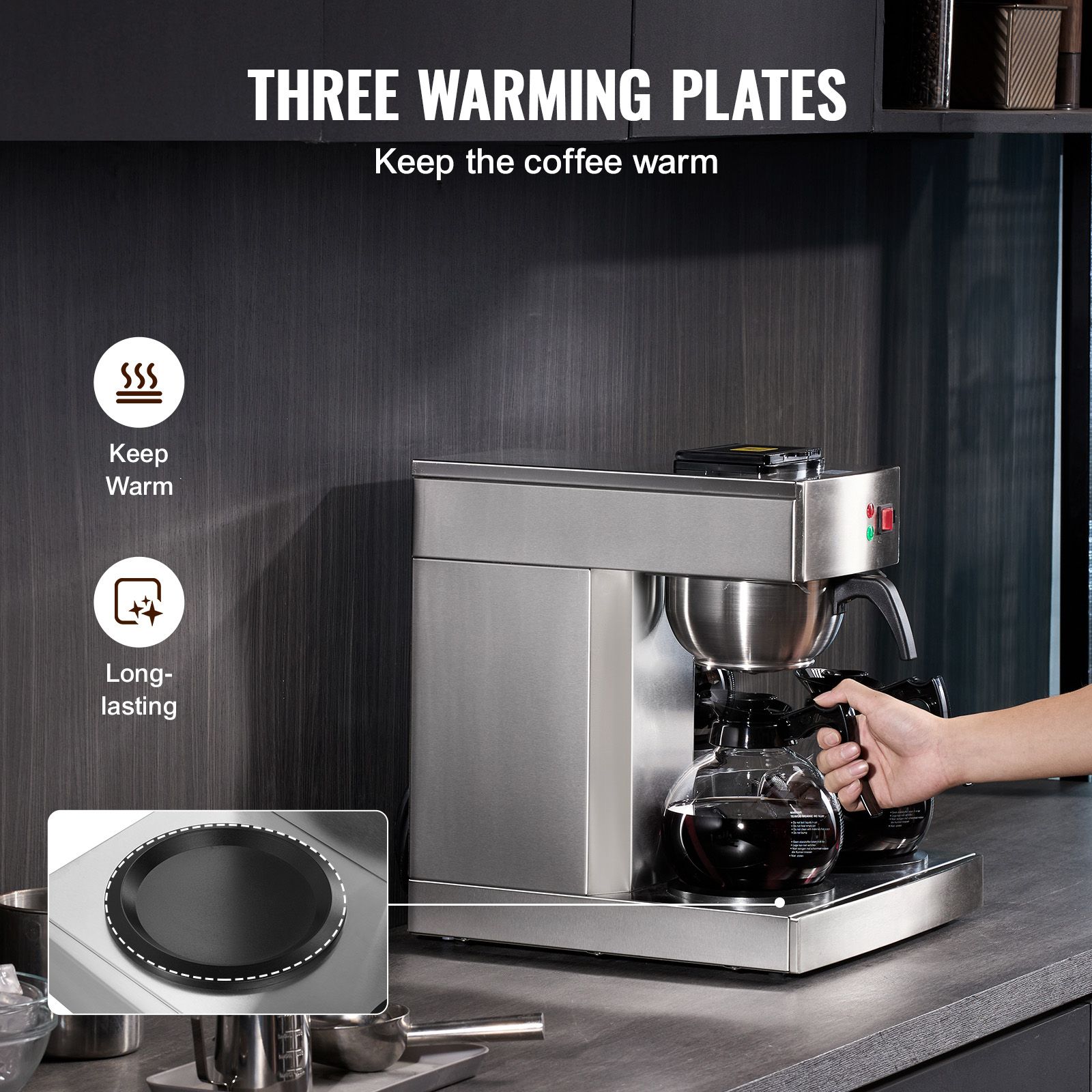 12-kops commercieel druppelkof - Coffee & Tea Restaurant recensie en prijs