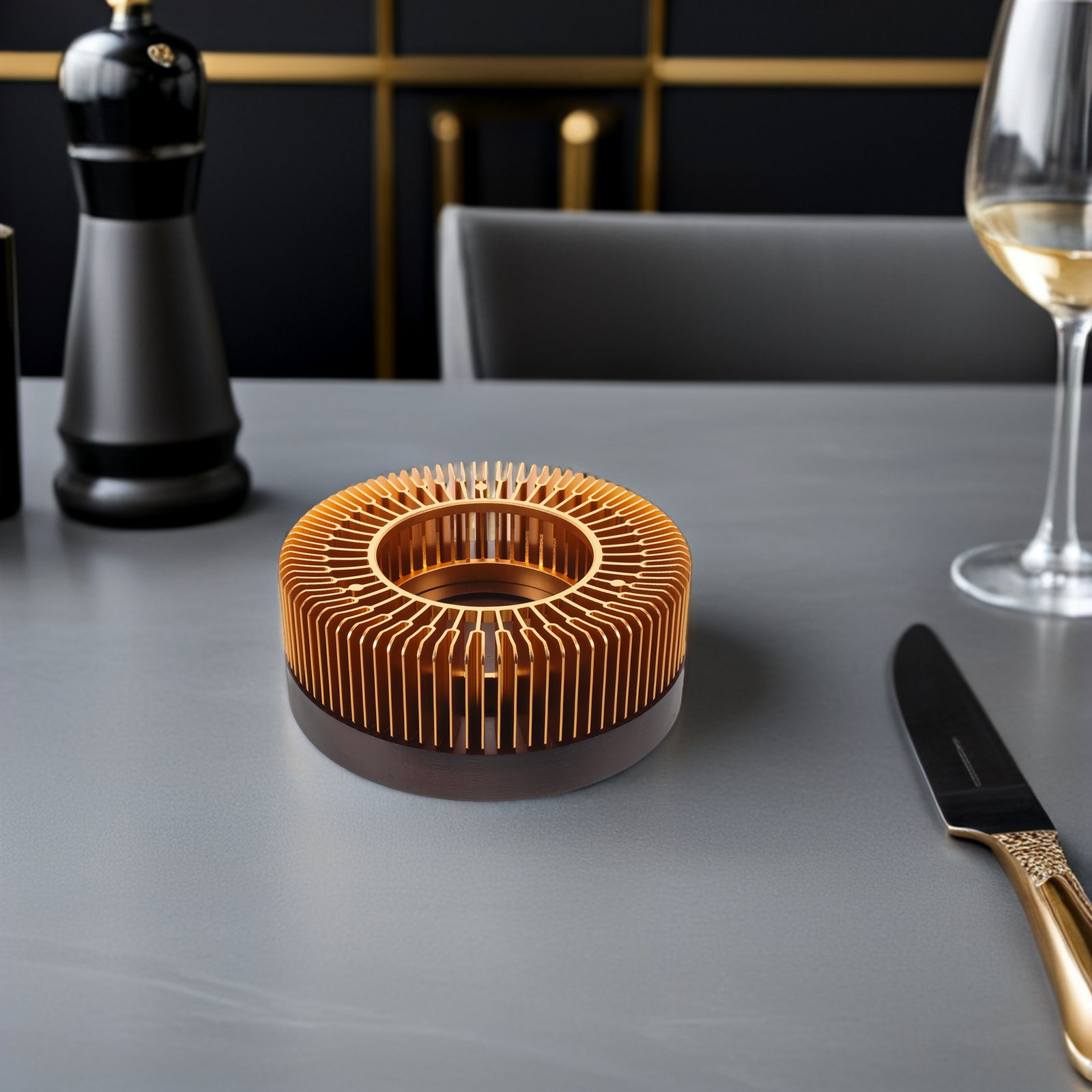 Gouden theepotverwarmer, alumi - Coffee Tea Home recensie en prijs