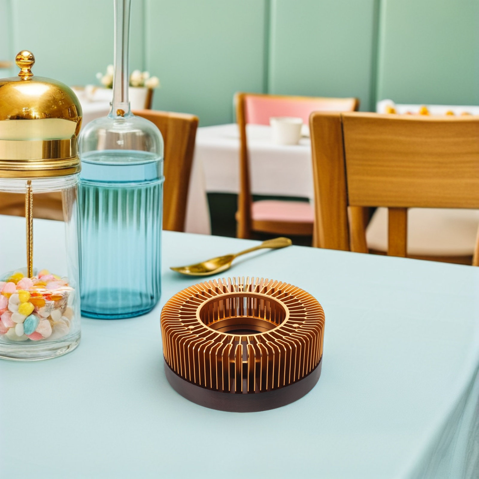 Gouden theepotverwarmer, alumi - Coffee Tea Home recensie en prijs